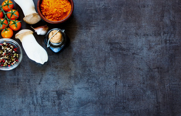 Cooking ingredients background