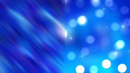 Bokeh light, shimmering blur spot lights on blue abstract backgr