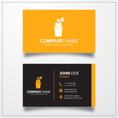 Speaker icon. Business card template