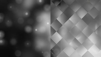 Obraz premium Bokeh light, shimmering blur spot lights on silver abstract back