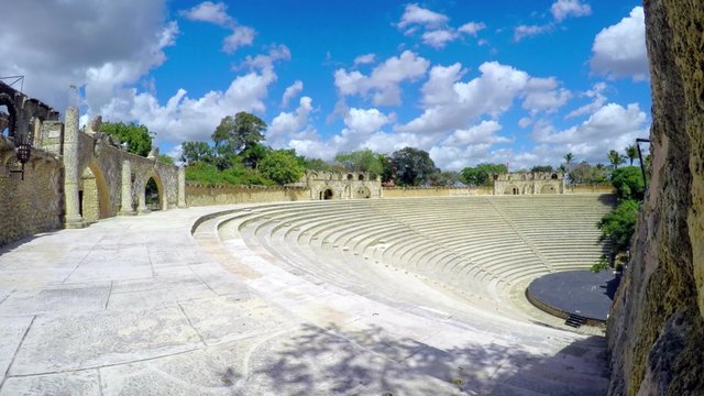 Time lapse of altos de chavon, a amphitheatre in casa de campo, la romana, domenican republic