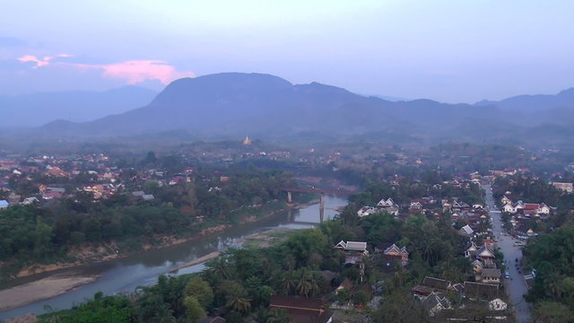 Panorama of Luang Prabang, Laos, Southeast Asia