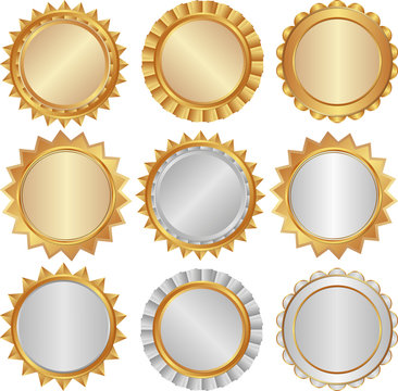 set of isolated badges - design elements