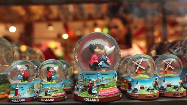 souvenir colored glass bowl