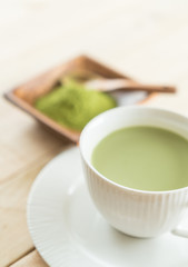 hot matcha latte