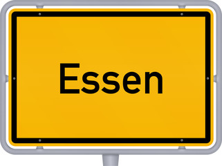 Ortsschild, Essen