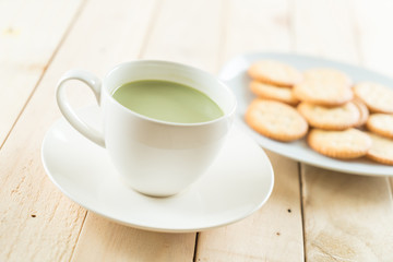 hot matcha latte