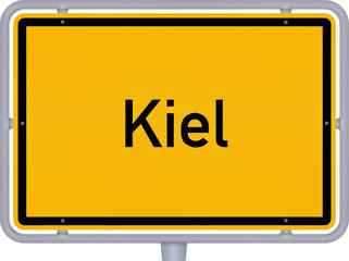 Ortsschild, Kiel