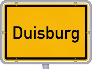 Ortsschild, Duisburg