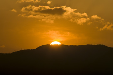 sol de atardecer