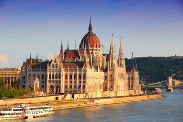 Budapest sunset - Hungarian capital city