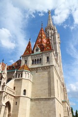 Fototapeta premium Gothic church in Budapest - Hungarian capital city