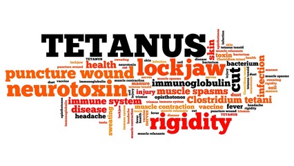 Tetanus word cloud