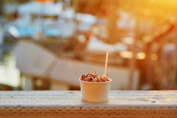 Traditional street food in San Francisco