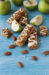Cookies of cereals with fruit and berries