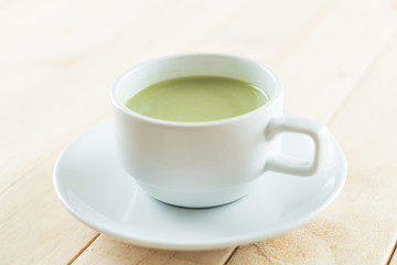 hot matcha latte