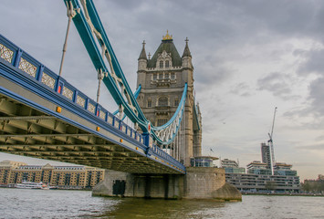 Fototapeta na wymiar Tower Bridge and the River Thames, London, United Kingdom