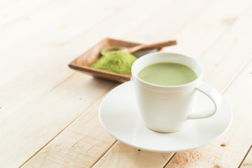hot matcha latte