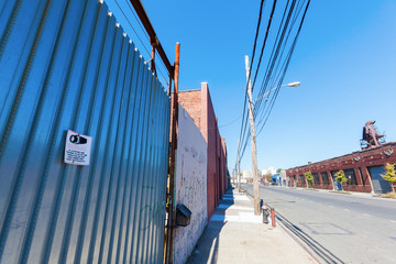 Fabrikgelände in einem Industriegebiet in der Bronx, New York City