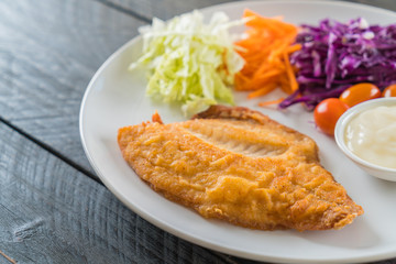 fried fish steak