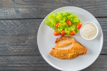 fried fish steak