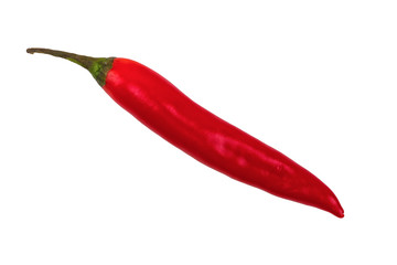 Red Chilli on a white background