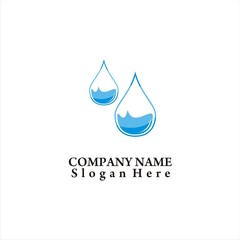 water drop element business logo template