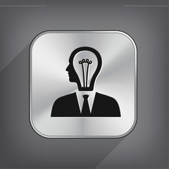 Pictograph of bulb concept