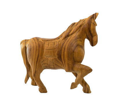 Thai wood carving horse
