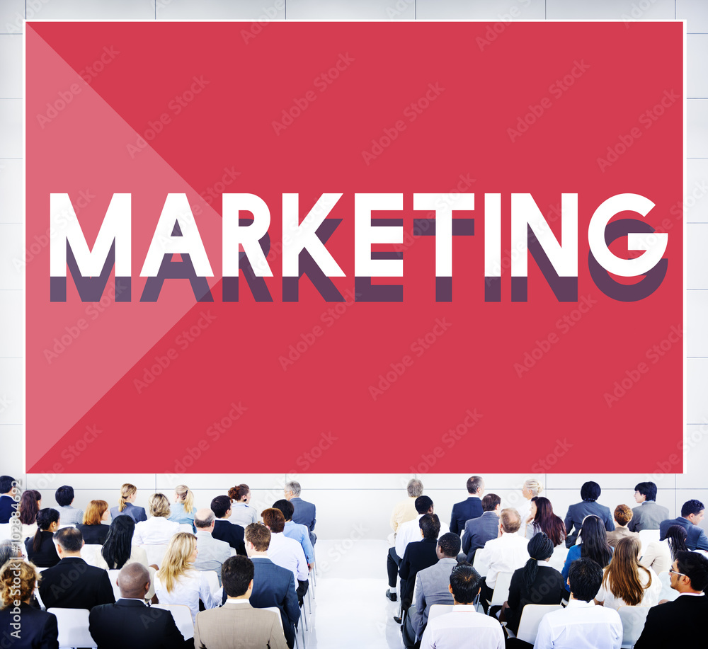 Wall mural business seminar conference marketing strategy concept - Wall murals