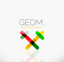 Logo, linear abstract geometric icon