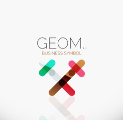 Logo, linear abstract geometric icon