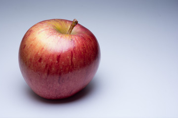 Apple isolated on light grey background