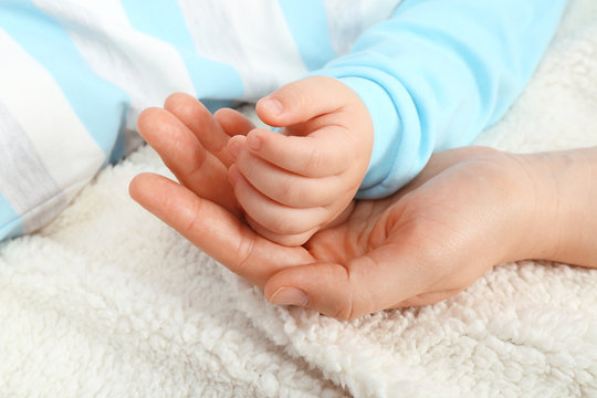 Baby's hand, close up
