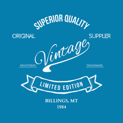 Vintage retro, t-shirt typography, vector