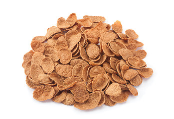 Buckwheat-wheat flakes heap