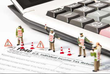 United States federal income tax return IRS 1040 documents