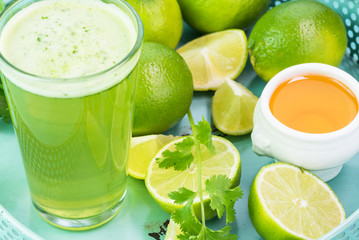 Lime agua fresca.