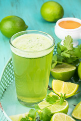 Lime agua fresca.