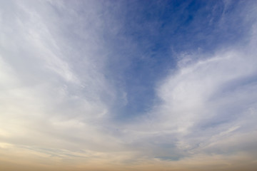 Fototapeta premium Clear blue sky with white cloud