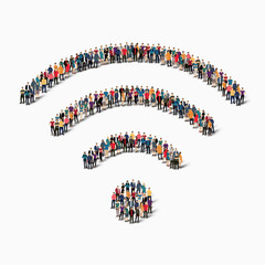 group  people shape  WI FI