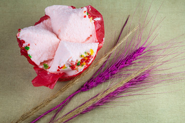 Cup cake or cotton wool cake (sweets Chinese New Year)