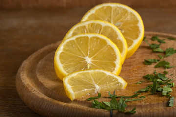 Lemon and parsley