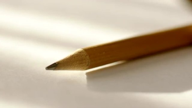 Closeup of Sharp Lead Pencil