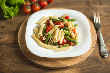 Italian pasta with vegetables