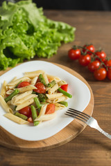 Italian pasta with vegetables