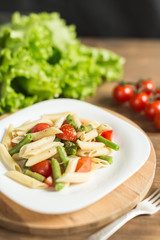 Italian pasta with vegetables
