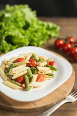 Italian pasta with vegetables
