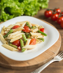 Italian pasta with vegetables
