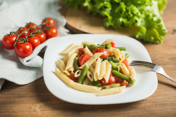 Italian pasta with vegetables